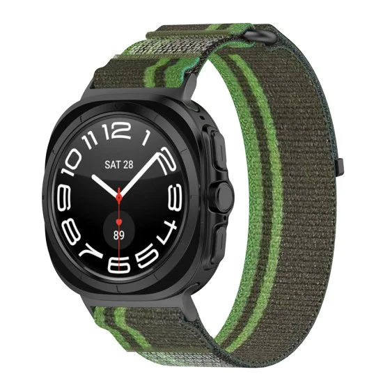 Каишка за Samsung Galaxy Watch Ultra 47mm - Каишка за часовник (W054) - Тъмно зелено / сиво