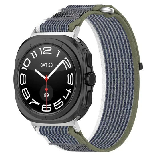 Каишка за Samsung Galaxy Watch Ultra 47mm - Каишка за часовник (W054) - Зелено / Сиво
