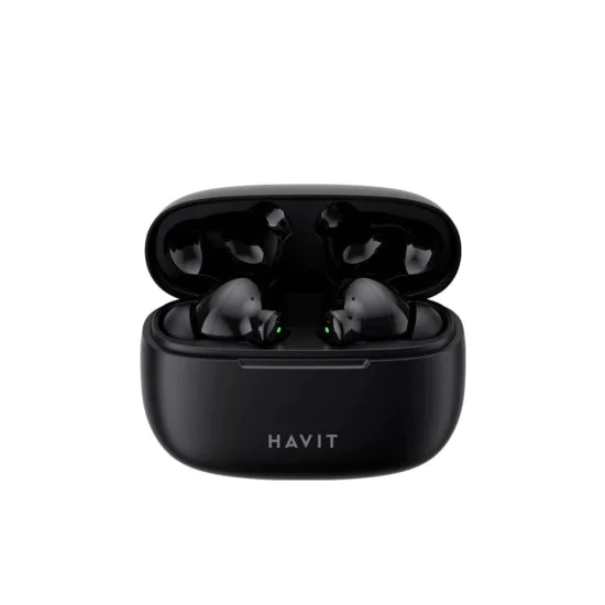 Havit - Безжични слушалки (TW967 Pro) - с микрофон, Bluetooth 5.3, True Wireless Stereo, Type-C, 300mAh - Черни
