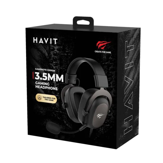 Havit - Геймърски слушалки (H2002d) - Свалящ се микрофон, Съвместими с PS4/XBOX, Жак 3.5 мм, Кабел 2 м - Зелени
