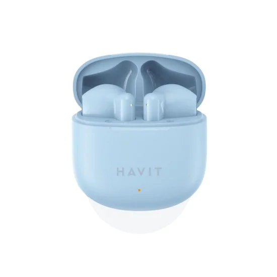 Bluetooth 5.3 безжични слушалки, TWS, USB-C, 300mAh - Havit (TW976) - сини