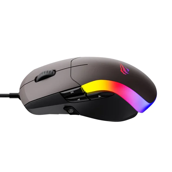 Кабелна мишка за игри 1200/2400/2400/3200/4800/6400/8000 DPI, 1.6m, 5V - Havit (MS959S) - Черен / Охра