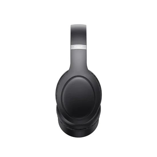 Havit - Безжични слушалки (H633BT) - с микрофон, Bluetooth 5.1, Сгъваеми, Управление с бутони, AUX, USB-C, 350mAh - Бежови