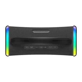 Havit - Безжична тонколона (SK834BT) - Type-C, Bluetooth 5.3, TWS, TF, FM, USB, RGB светлини, IPX6, 4000mAh - Черна