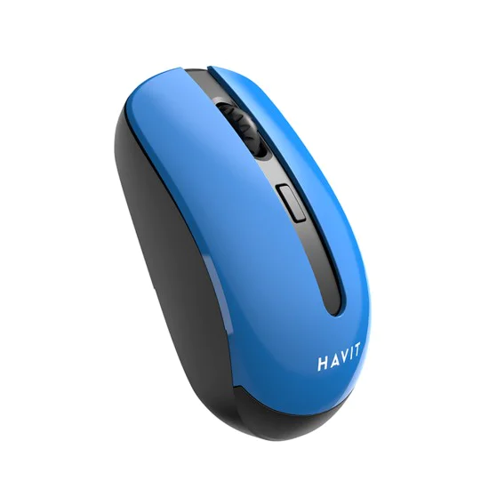 Мишка Fara Fir 2.4GHz, 800-1200-1600 DPI - Havit (MS989GT) - Черен / Син