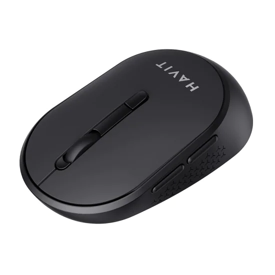 Havit - Безжична мишка (MS78GT) - 2.4GHz, 1200/2400/3200 DPI, AA батерия - Черна