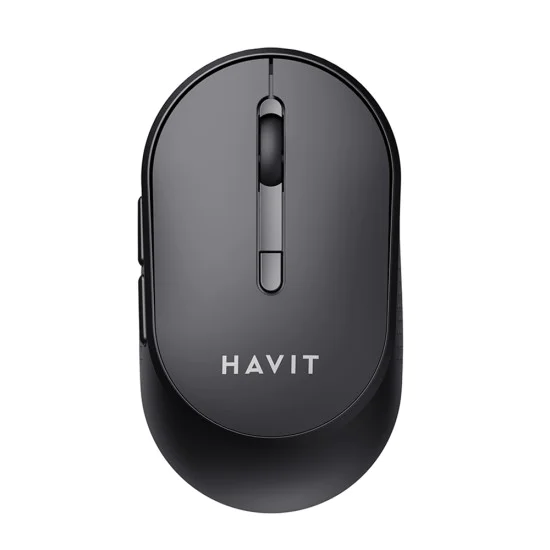 Havit - Безжична мишка (MS78GT) - 2.4GHz, 1200/2400/3200 DPI, AA батерия - Черна