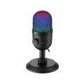 Havit - Геймърски микрофон (GK52) - за компютър, лаптоп, телефон, RGB светлини, 100-18000 Hz, кардиоиден, с USB кабел, 1.8 м - черен