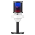 Havit - Настолен микрофон (GK50) - за компютър, лаптоп, телефон, RGB светлина, NR, 30-20000 Hz, кардиоиден, с кабел USB-C, 1.8 м - черен