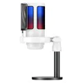 Havit - Настолен микрофон (GK50) - за компютър, лаптоп, телефон, RGB светлина, NR, 30-20000 Hz, кардиоиден, с кабел USB-C, 1.8 м - черен