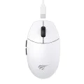 Havit - Безжична геймърска мишка (MS1039W) - 2.4GHz, 800/1400/2200/2800/6400/7400DPI, 500mAh - Бяла