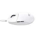 Havit - Безжична геймърска мишка (MS1039W) - 2.4GHz, 800/1400/2200/2800/6400/7400DPI, 500mAh - Бяла