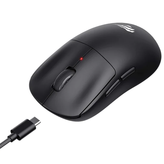 Havit - Безжична геймърска мишка (MS970WB Pro) - 2.4GHz, 800/1600/2400/3200/6400/12000 DPI, 300mAh - Черна