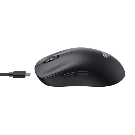 Havit - Безжична геймърска мишка (MS970WB Pro) - 2.4GHz, 800/1600/2400/3200/6400/12000 DPI, 300mAh - Черна