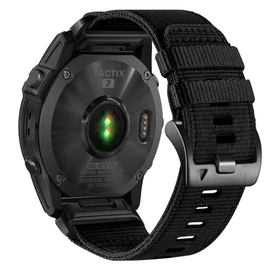Каишка за Instinct 2S Solar/Approach S70 42mm/Fenix ​​7S Pro Sapphire Solar - Techsuit - Каишка за часовник QuickFit 20mm (W070) - Obsidian Black
