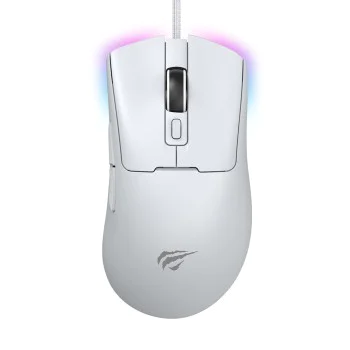 Жична мишка за игри 800/1600/3200/6400/8000/12000 DPI, 1.6m, 5V - Havit (MS966) - Бяла