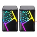 Компютърни говорители – Havit (SK763) – USB 2.0, RGB – Черни