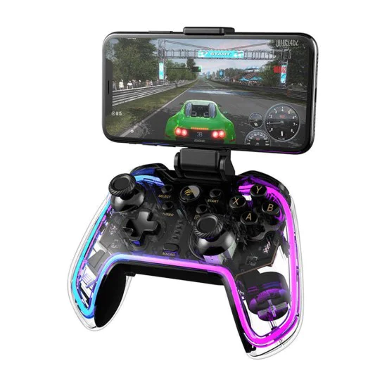 Безжичен гейминг контролер – Havit (G158BT Pro) – Android/iOS/Xbox/PS4/PS3, Turbo, Sleep Mode – Прозрачен