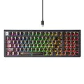 Геймърска механична клавиатура – Havit (KB875L) – RGB, USB-C – Прозрачна/Черна