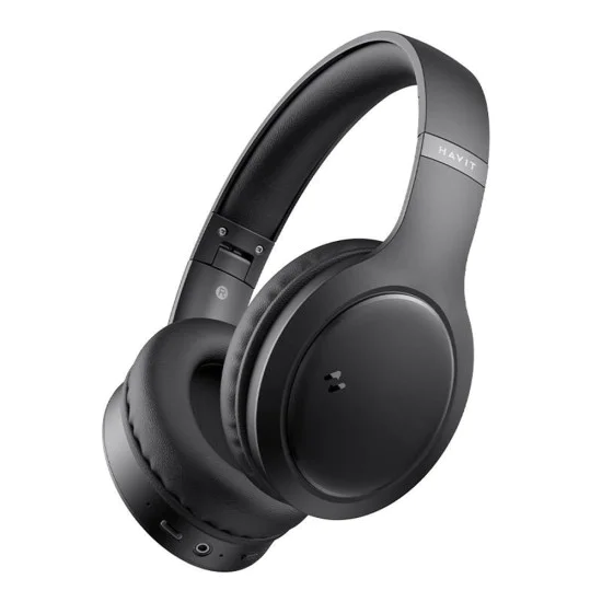 Безжични слушалки – Havit (H633BT) – Bluetooth 5.1, 350mAh, Multipoint – Черни
