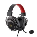 Геймърски слушалки – Havit (H2008d) – жак 3.5mm, сваляем микрофон – Черни/Червени