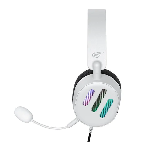 Геймърски слушалки – Havit (H2038U) – USB, RGB, микрофон, Surround Sound – Бели