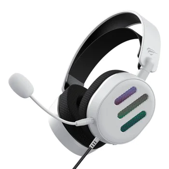 Геймърски слушалки – Havit (H2038U) – USB, RGB, микрофон, Surround Sound – Бели
