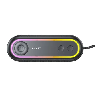 Havit - Безжична тонколона (SK810BT) - USB-C, Bluetooth 5.3, TWS, TF, USB, FM, AUX, Hands-Free разговори, RGB, IPX5, 2400mAh - Черна