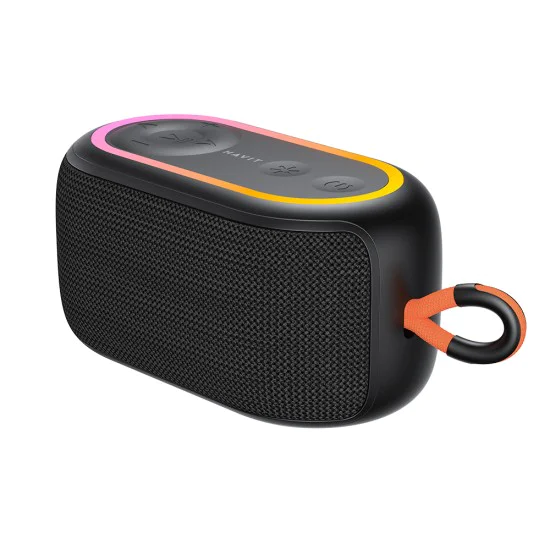 Havit - Безжична тонколона (SK809BT) - USB-C, Bluetooth 5.3, TWS, TF, USB, FM, AUX, Hands-Free разговори, RGB, IPX5, 1200mAh - Черна