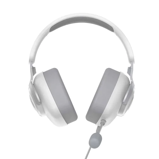 Геймърски слушалки – Havit (H2230d) – кабелни, жак 3.5mm, омнид. микрофон, регулируеми – Бели