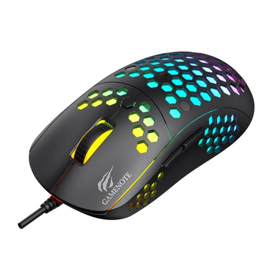Геймърска мишка – Havit (MS1032) – RGB, 800-6400 DPI, 6 бутона – Черна