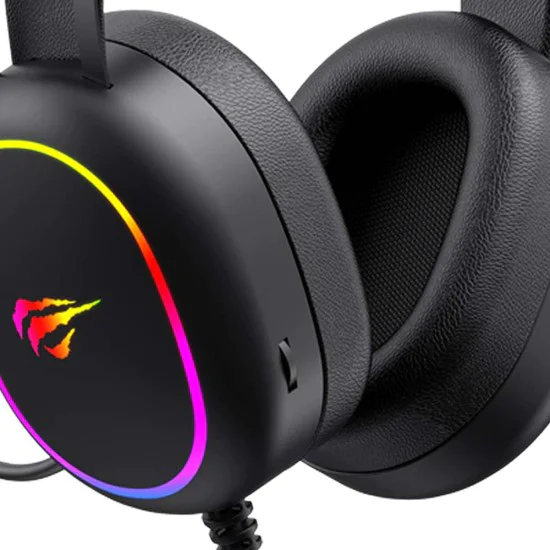 Геймърски слушалки – Havit Gamenote (H2016d) – микрофон, RGB, USB + 3.5mm – Черни