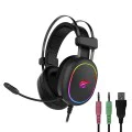 Геймърски слушалки – Havit Gamenote (H2016d) – микрофон, RGB, USB + 3.5mm – Черни
