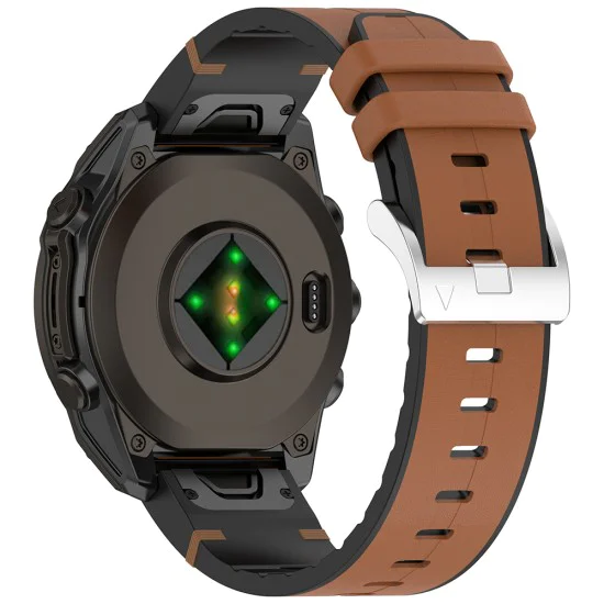 Каишка за Instinct 2S/2S Solar/Approach S70 42mm/fenix 7S Pro Sapphire Solar - Каишка за часовник QuickFit 20mm (W071) - Кафяв
