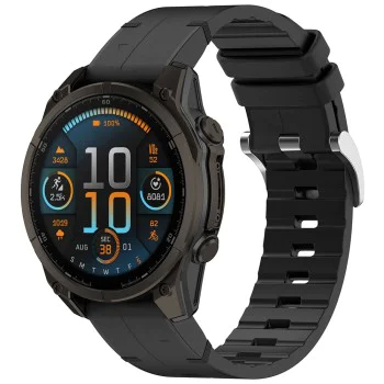 Каишка за Garmin Fenix ​​5/5 Plus 6/6 Pro/7/Forerunner 935/945/Approach S60 - Каишка за часовник QuickFit 22mm (W071) - Черна