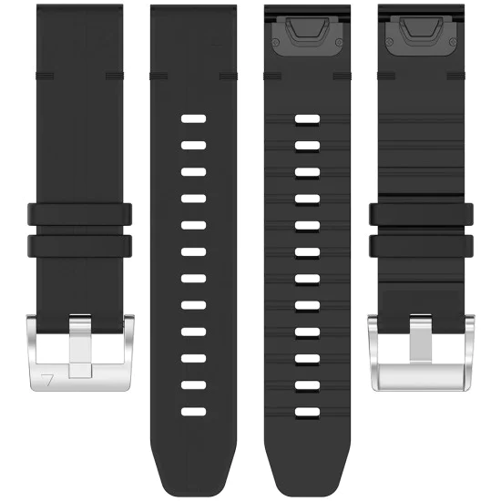 Каишка за Garmin Fenix ​​5/5 Plus 6/6 Pro/7/Forerunner 935/945/Approach S60 - Каишка за часовник QuickFit 22mm (W071) - Черна