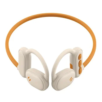 Havit - Bluetooth слушалки Freego Pro (E553BT) - за спорт, Bluetooth, Type-C, AI шумопотискане при разговори, 110mAh - бежови