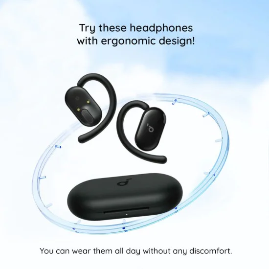 Bluetooth безжични спортни слушалки - Anker SoundCore V20i - бели