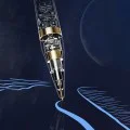 Премиум капацитивна писалка за iPad 2018+ с магнитно зареждане - (C10 Pro) - прозрачен / черен