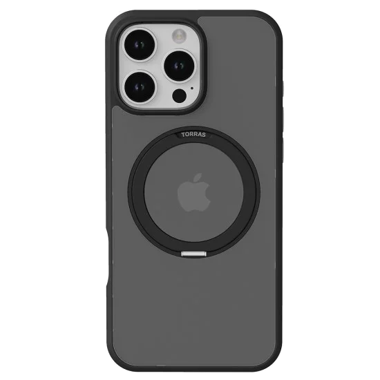Калъф за iPhone 16 Pro - Torras Ostand Pro Series - черен