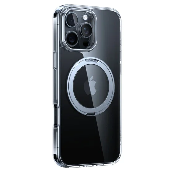 Калъф за iPhone 16 Pro Max - Torras Ostand Pro Series - Прозрачен