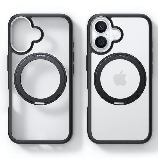 Калъф за iPhone 16 Plus - Torras Ostand R Fusion Series - черен