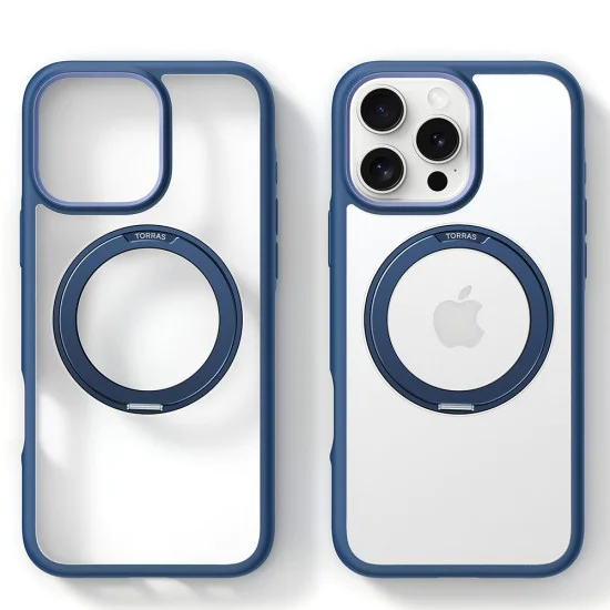 Калъф за iPhone 16 Pro Max - Torras - Ostand R Fusion MagSafe Series - Син