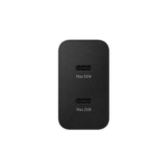 Зарядно устройство USB-C, 50W + кабел - Samsung (EP-T5020XBEGEU) - черно