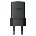 Baseus - Зарядно устройство за стена Palm (P10111605113-00) - Бързо зарядно устройство, Type-C, PD 30W, 5V/3A - Черен клъстер