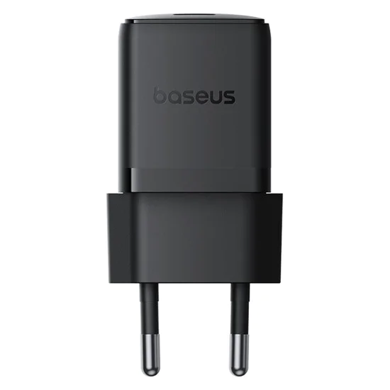 Baseus - Зарядно устройство за стена Palm (P10111605113-00) - Бързо зарядно устройство, Type-C, PD 30W, 5V/3A - Черен клъстер
