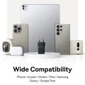 Baseus - Зарядно устройство за стена Palm (P10111605113-00) - Бързо зарядно устройство, Type-C, PD 30W, 5V/3A - Черен клъстер
