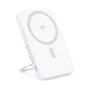 Baseus - Power Bank PicoGo (P10076800213-01) - Type-C, Qi2, бързо зареждане, 20W, 5000mAh, въртяща се стойка, кабел Type-C - бял