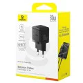 Baseus - Стенно зарядно устройство Palm (P10111605213-00) - Бързо зарядно устройство, Type-C, PD 30W, 5V/3A- Moon White
