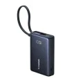 Baseus - Power Bank PicoGo (P10076803123-00) - Type-C, USB, Fast Charging, 45W, 10000mAh, вграден Type-C кабел - Черен